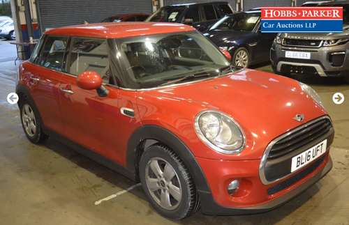 2016 Mini One D 54,500 Miles for auction 25th For Sale by Auction