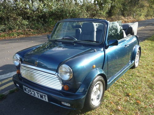 1994 Mini Cabriolet in Caribbean blue with just 20,000 miles For Sale