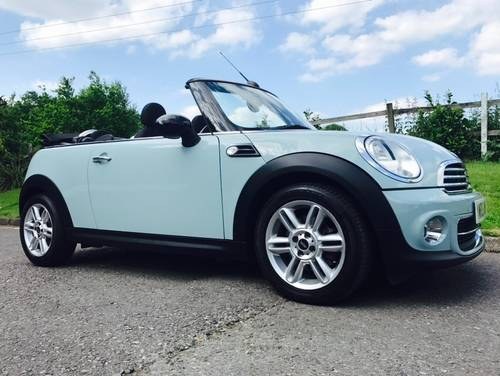 2011 MINI Cooper 1.6 Convertible Ice Blue Chili Pack SOLD