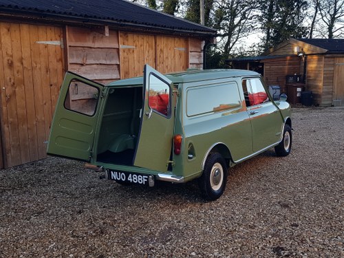 1967 Immaculate Austin Mini Van In Factory Willow Green SOLD