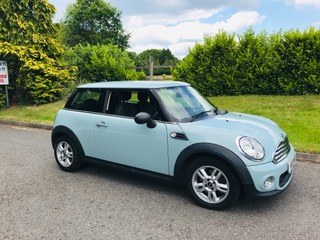 2013 63 MINI One in Ice Blue with Pepper Pack & Service Hist For Sale