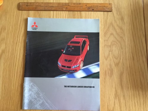2002 Mitsubishi EVO 7 brochure VENDUTO