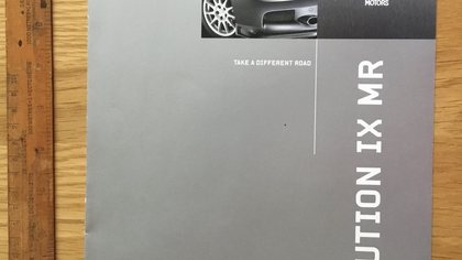 Mitsubishi Evo 9 mr brochure