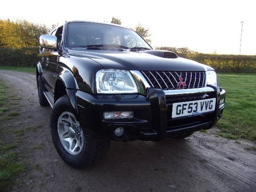 2003 Mitsubishi L200 2.5TD Warrior 4x4 Pick-up (90,491) VERKAUFT