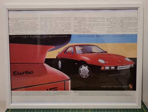 1996 Original 1984 Porsche Framed Advert For Sale