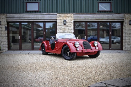 2019 NEW Morgan Plus 4, Meteor Red / Black Leather For Sale