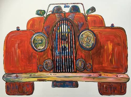 1984 Classic Cars Greetings Cards. Pack of 4 Different Cars En Venta