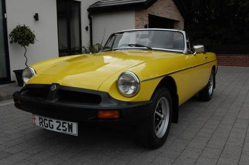 1980 MG MGB 1.8 ROADSTER 2DR SOLD