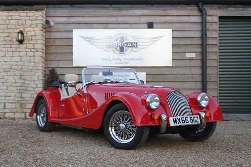 Morgan Plus 4 nearly new - Sport red / Shell leather - 2016 In vendita