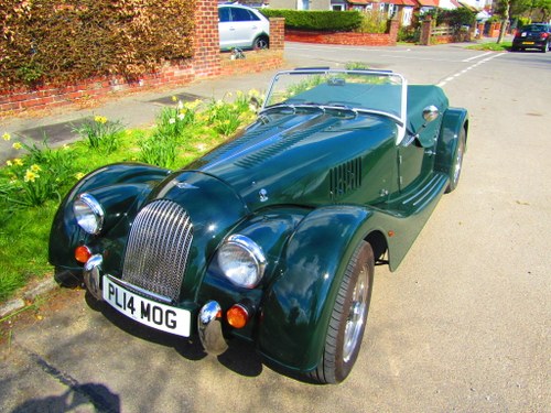 2014 Morgan Plus 4, Connaught Green, superbly equipped SOLD