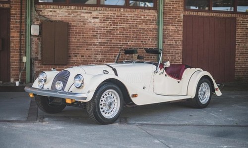 1985 Morgan +8  Roadster Convertible LHD 11k miles Ivory For Sale