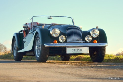1976 Morgan Plus8 in classic BRG over red leather - RHD SOLD