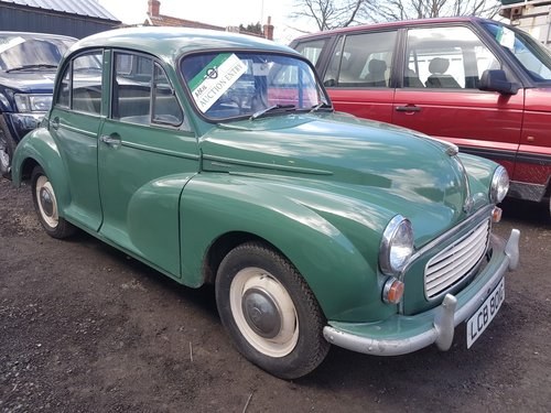 REMAINS AVAILABLE.1969 Morris Minor 1000 For Sale by Auction