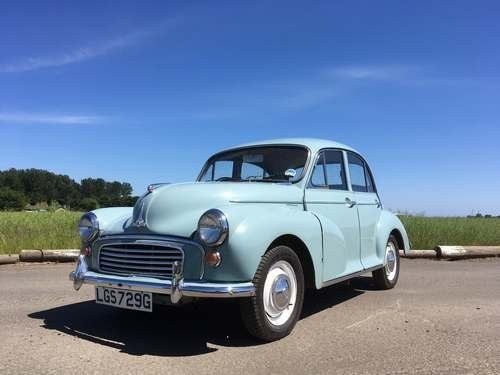 1969 Morris Minor 1000 at Morris Leslie Auctions 18th August For Sale by Auction