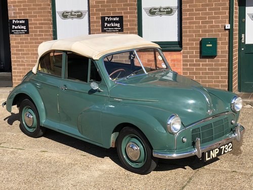 1953 Morris Minor Convertible Split Screen VERKOCHT
