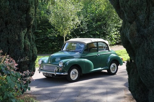 1969 MORRIS MINOR 1000 CONVERTIBLE,with upgraded brakes  SOLD