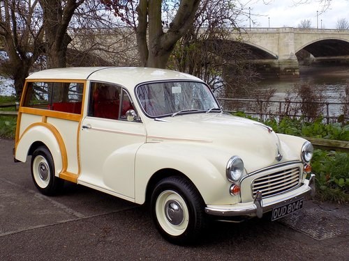 1968 FULLY REBUILT MORRIS MINOR TRAVELLER VERKOCHT