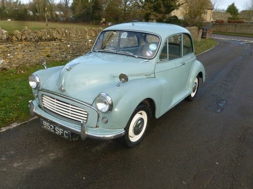 1963 MORRIS MINOR SALOON WITH REGISTRATION 952 SFC For Sale