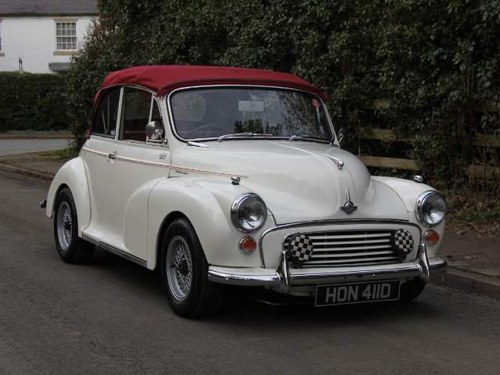 1966 Morris Minor Factory Convertible, 1275cc, 5 speed gearbox For Sale