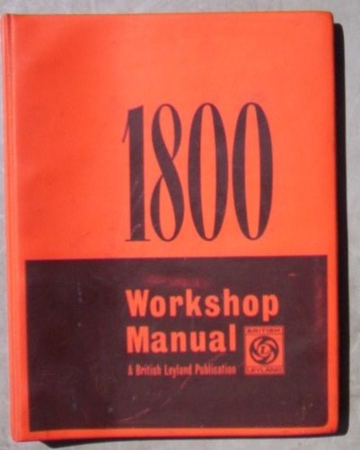 Genuine Austin Morris 1800 & 18/85 Manual 1971 In vendita