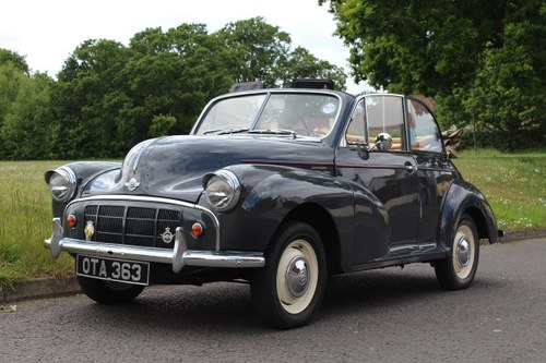 Morris Minor Convertible 1952 - To be auctioned 26-07-19 For Sale by Auction