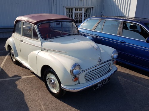 1958 ***Minor 1000 Convertible - 948cc July 20th*** For Sale by Auction