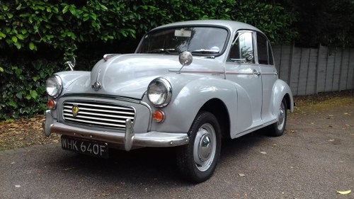 1967 MORRIS MINOR 'FLORIE' SALOON ~ DOVE GREY ~ 25 YR OWNED  SOLD