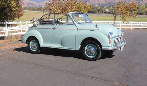 1966 Morris Minor 1000 Convertible LHD Solid Driver $14.9k For Sale