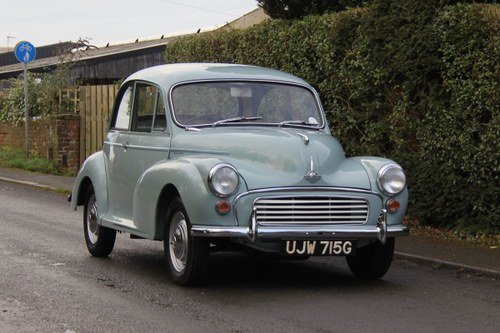 1968 Morris Minor 1000 Deluxe, 1 owner 50 Years For Sale