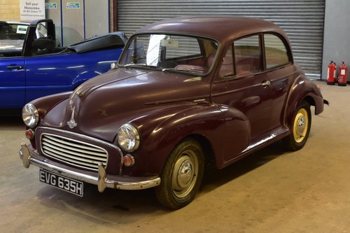 Lot 32 - A 1969 Morris Minor 1000 two door saloon-09/2/2020 For Sale by Auction
