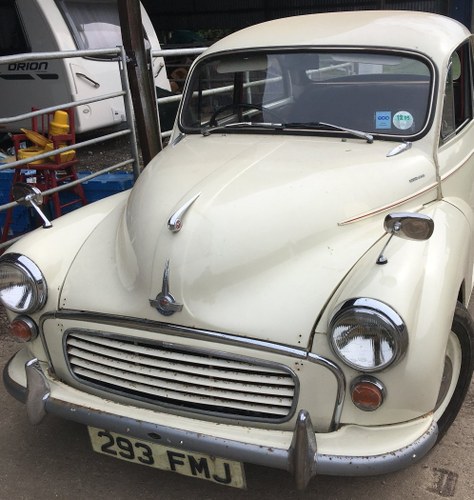 A 1962 Morris Minor two door saloon 30/5/20 For Sale by Auction
