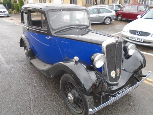 1935 Morris 8, Two tone blue and black.  For Sale