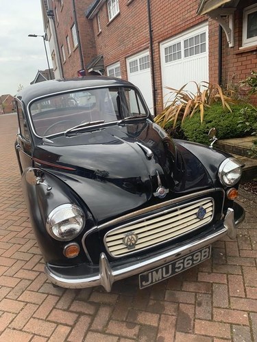 1964 Morris minor Black with red leather SOLD