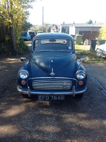 1964 Trafalgar blue Morris Minor 'Matilda' For Sale