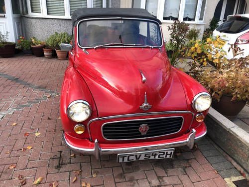 1969 MORRIS MINOR 1000 FACTORY CONVERTIBLE For Sale by Auction