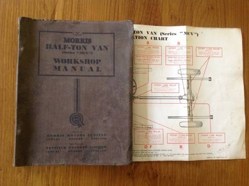 1950 Manufactures workshop manual MORRIS Commercial For Sale