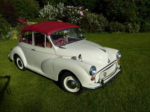 1959 CONVERTIBLE MORRIS MINOR 1000**NOW SOLD** SOLD