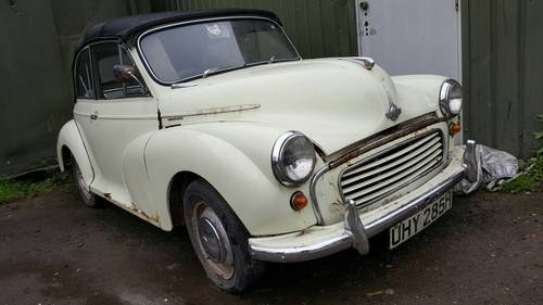 Morris Minor Convertible (Project) 1969 £2295 For Sale
