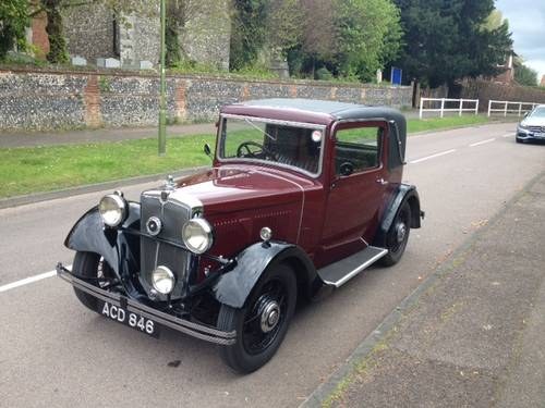 Morris 1933 10/4 Special Coupe, PRICE REDUCED. For Sale