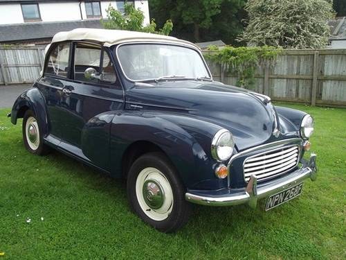 Lot 23 - A 1968 Morris Minor 1000 Convertible - 16/07/17 For Sale by Auction