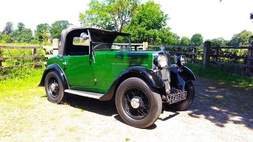 1933 Morris Minor Tourer : 2 Seater in Moss Green In vendita