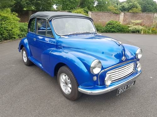 SEPTEMBER AUCTION. 1962 Morris Minor Convertible For Sale by Auction
