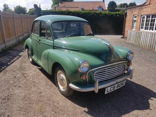 SEPTEMBER AUCTION. 1969 Morris Minor For Sale by Auction