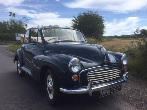 1968 Morris Minor 1000 Convertible for sale in Hampshire... SOLD