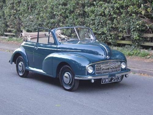 1950 Morris Minor Lowlight Tourer - Genuine Tourer SOLD