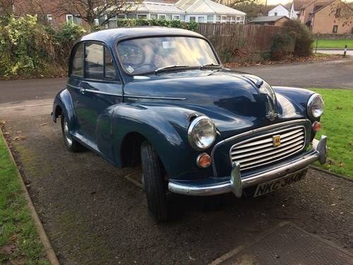 1967 Morris minor 1000 2 door blue For Sale