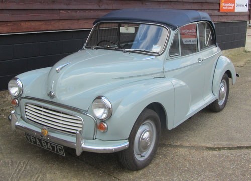 1968 Morris Minor Convertible For Sale SOLD