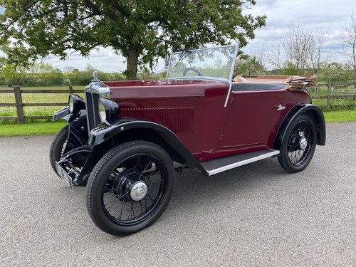 1299 1931 Morris Minor Two Seater Tourer in Maroon SOLD
