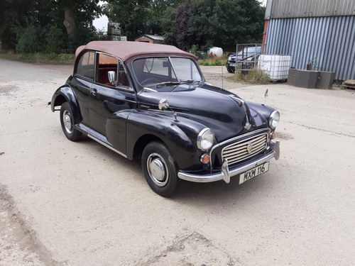 1952 MORRIS MINOR CONVERTIBLE LADY OWNER SINCE 1966 SOLD