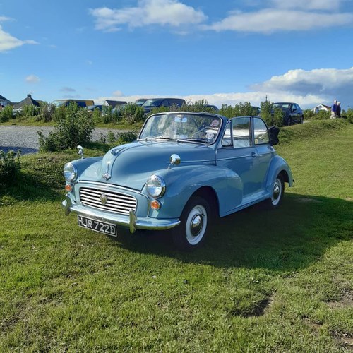 1966 Rare Genuine Factory Morris Minor Convertible For Sale